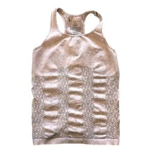 NEW FP Movement Venus Cutout Tank Pink Fog XS/S Seamless Pilates Princess Yoga